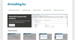 Desktop Screenshot of devizablog.hu