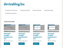 Tablet Screenshot of devizablog.hu